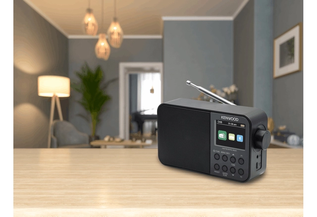 Kenwood Radio DAB+/BT, portabel kompakt Liten DAB+ radio med Bluetooth 