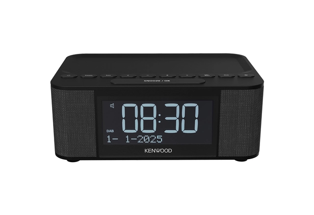 Kenwood Radio DAB+ klokkeradio,BT, sort DAB+ klokkeradio med Bluetooth 