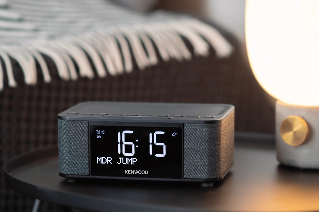 Kenwood Radio DAB+ klokkeradio,BT, sort DAB+ klokkeradio med Bluetooth 