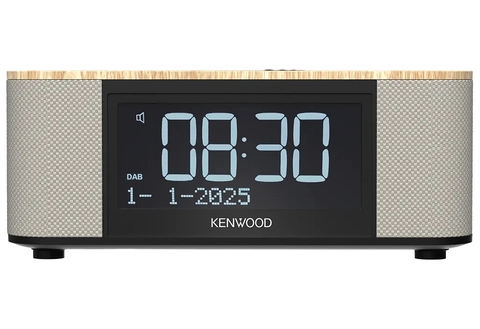 Kenwood Radio DAB+ klokkeradio, lys eik DAB+ klokkeradio med Bluetooth