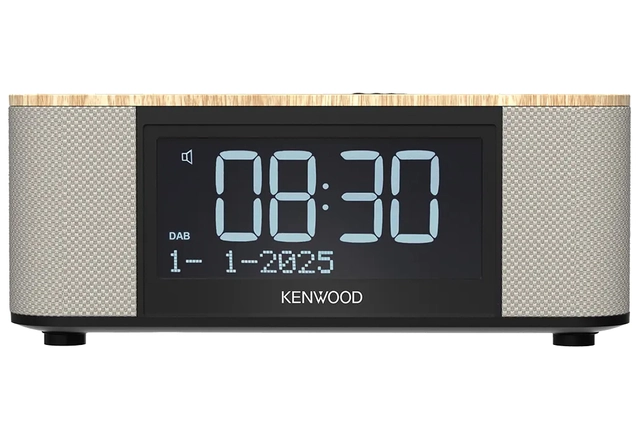 Kenwood Radio DAB+ klokkeradio, lys eik DAB+ klokkeradio med Bluetooth 