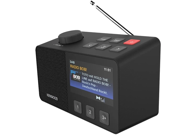 Kenwood Radio DAB+ radio, BT, sort DAB+ radio med Bluetooth 