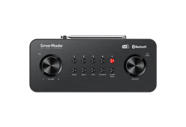 Kenwood Smartradio DAB+, BT, sort DAB+/internet radio med Bluetooth 