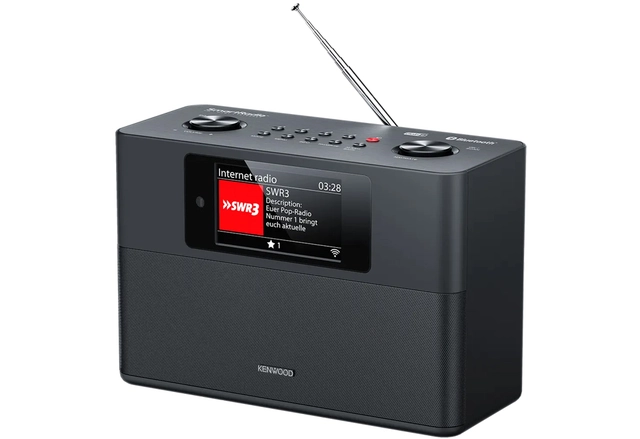 Kenwood Smartradio DAB+, BT, sort DAB+/internet radio med Bluetooth 