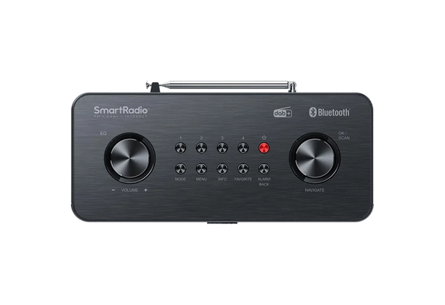 Kenwood Smartradio DAB+, BT, sort DAB+/internet radio med Bluetooth 