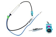 InCarTec Fakra til DIN antenneadapter Med 12V fantommating