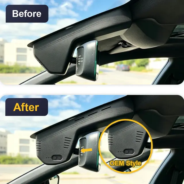 FITCAMX Integrert 4K Dashcam (foran+bak) Peugeot 508 (2019 - 2023) 