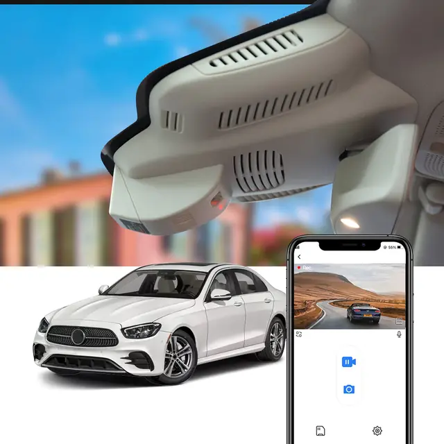 FITCAMX Integrert 4K Dashcam (foran) MB CLS/E-klasse (2017-2023) "6269" Sort 