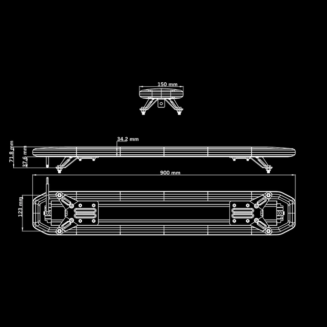 Strands SKYLORD EXP SKYN1 90cm varsellys 90 cm varsellys for takmontering 