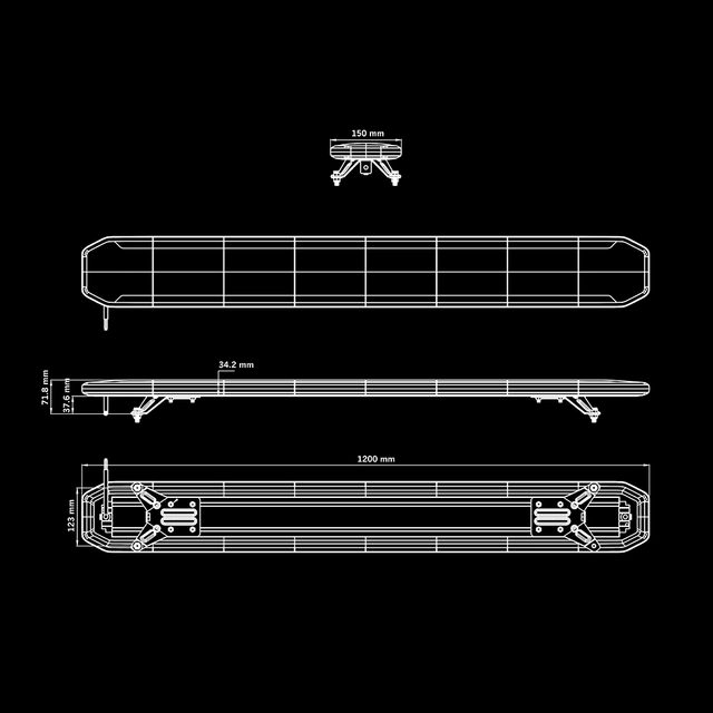 Strands SKYLORD EXP SKYN1 120 varsellys 120cm varsellys for takmontering 