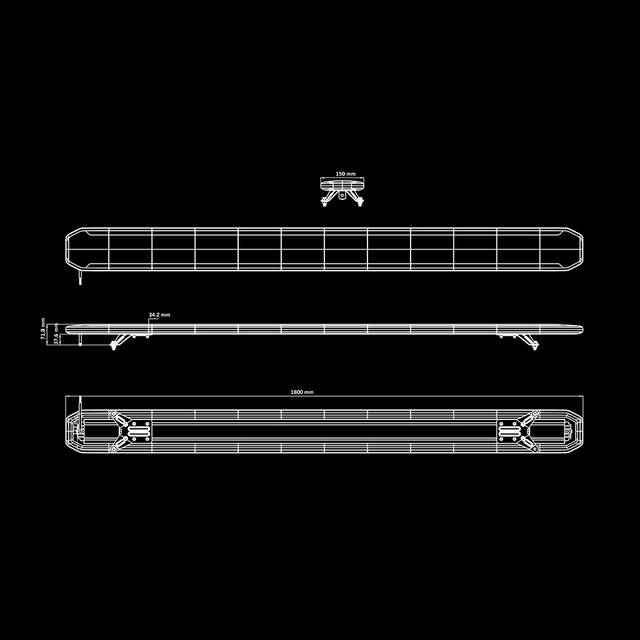 Strands SKYLORD EXP SKYN1 180 varsellys 180cm varsellys for takmontering 