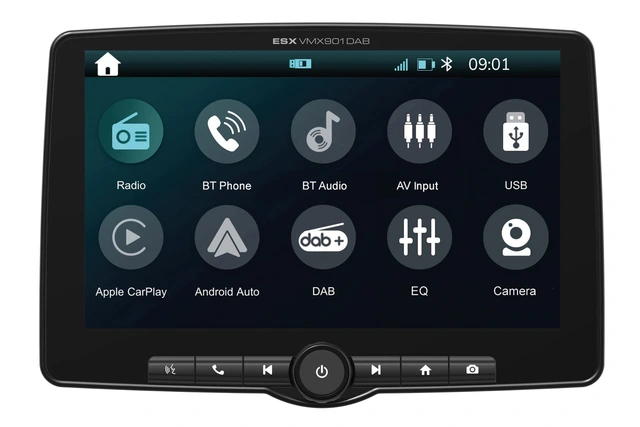 ESX 9" LCD/DAB+/FM/USB/BT 1-DIN DAB mediaspiller med 9" skjerm 