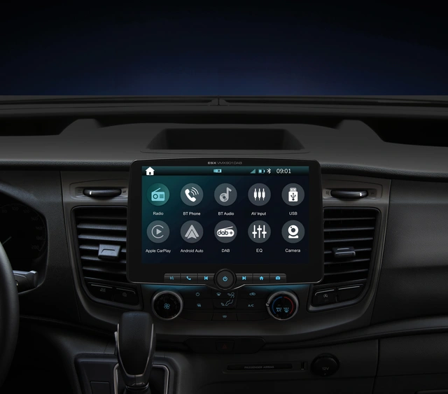 ESX 9" LCD/DAB+/FM/USB/BT 1-DIN DAB mediaspiller med 9" skjerm 