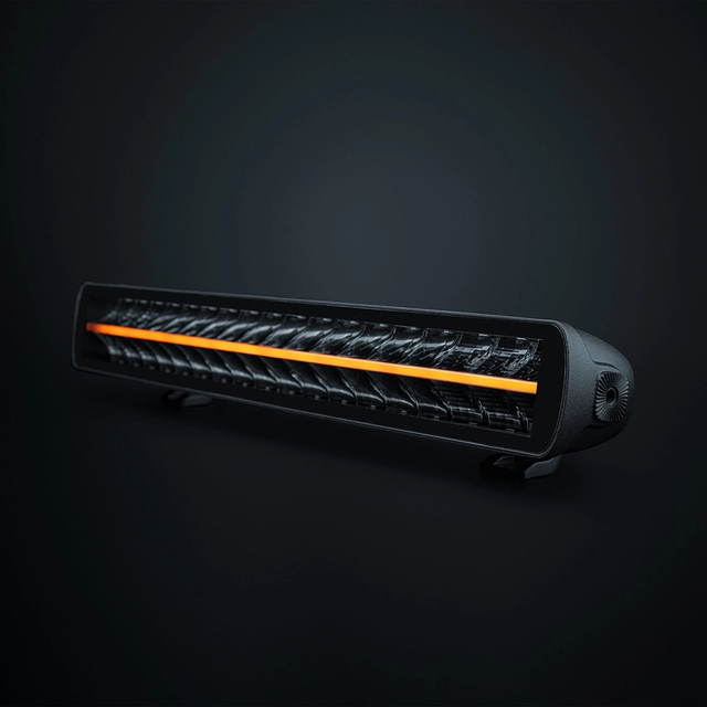 Strands Big Energy DR LED-rampe 20" Svak bøyd, hvit/orange, innebygd relè 