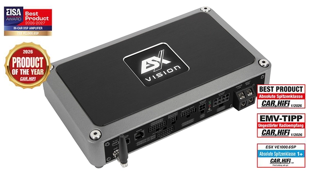 ESX VISION VE1000.6SP 6-kanals forst. m/12-kanals DSP 12/24V 