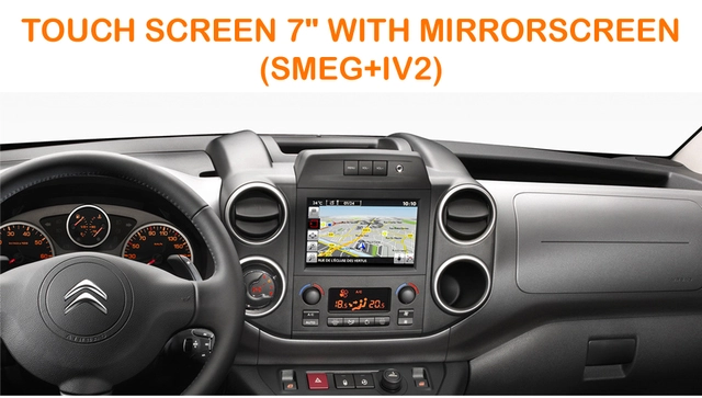 InCarTec Apple Carplay/AndroidAuto Peugeot/Citroën med SMEG/MRN Navi 