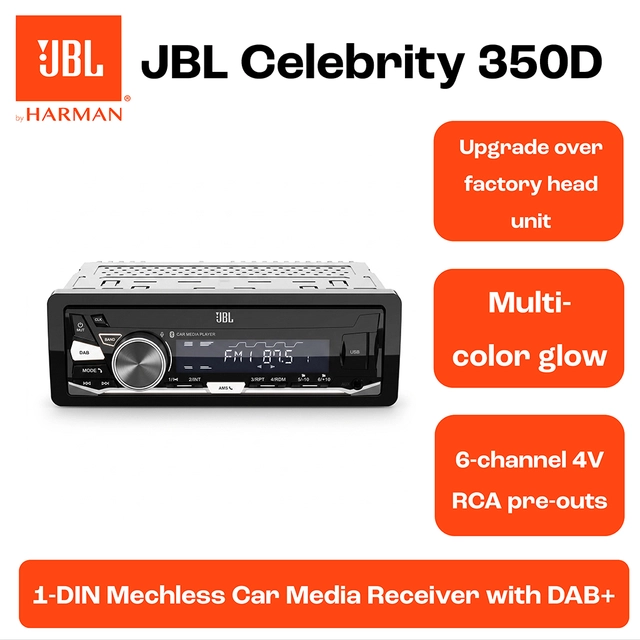 JBL CELEBRITY350D 1DIN Mecha-less Media reciever (uten CD) 