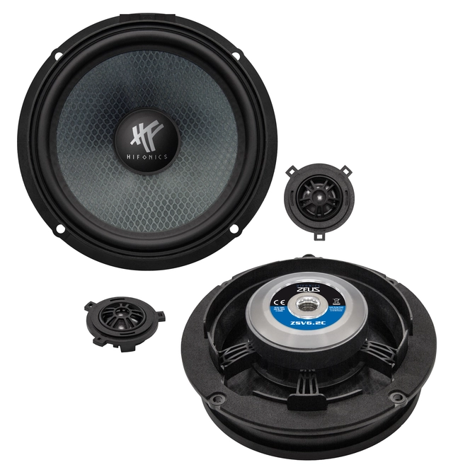 HiFonics ZSV6.2C 6,5" 2-veis komp.sett for VAG 