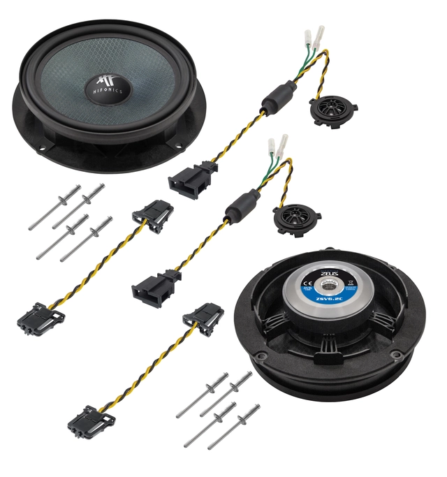 HiFonics ZSV6.2C 6,5" 2-veis komp.sett for VAG 