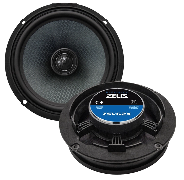 HiFonics ZSV62X 6,5" 2-veis koaksialsett for VAG 