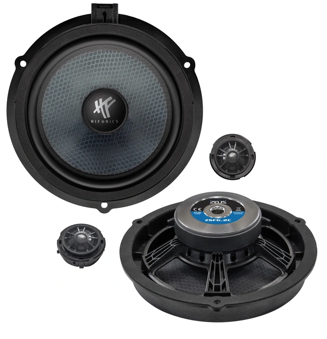 HiFonics ZSF6.2C 6,5" 2-veis komp.sett for Ford 