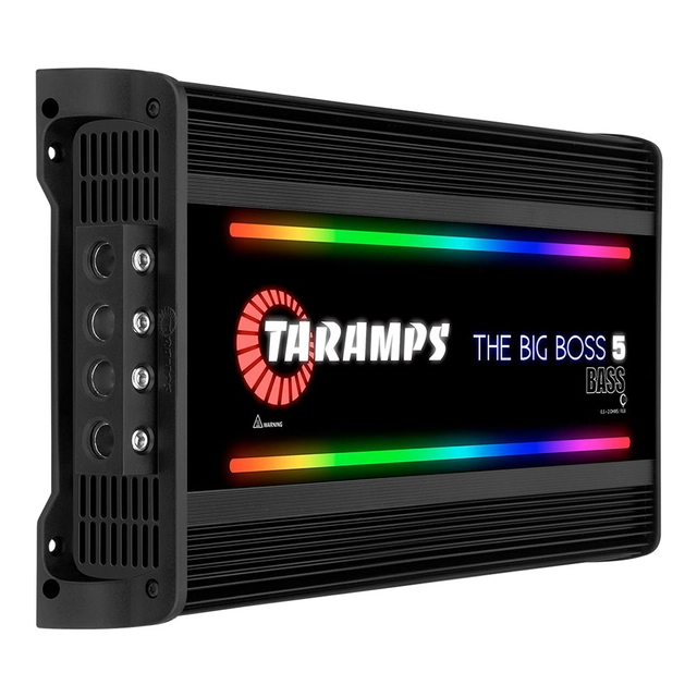 Taramps Bilforsterker 1x5000W 0,5~2ohm 0,5~2 ohm Sort utførelse / RGB 