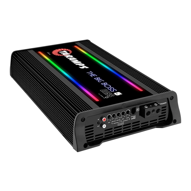 Taramps Bilforsterker 1x5000W 0,5~2ohm 0,5~2 ohm Sort utførelse / RGB 