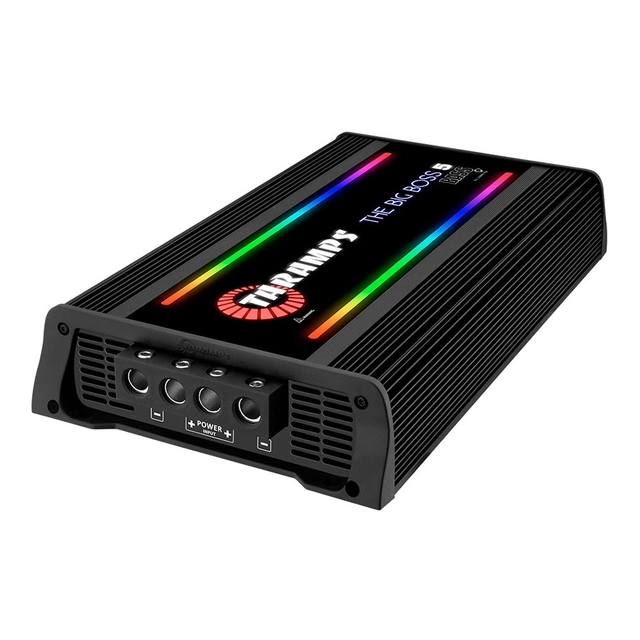 Taramps Bilforsterker 1x5000W 0,5~2ohm 0,5~2 ohm Sort utførelse / RGB 