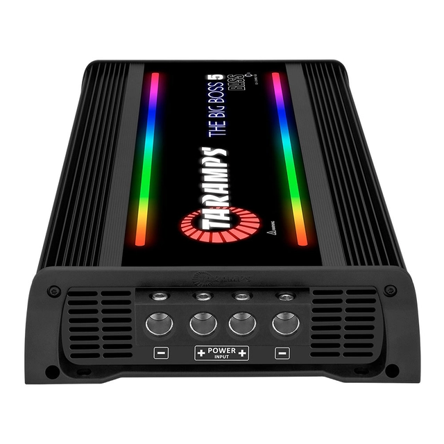 Taramps Bilforsterker 1x5000W 0,5~2ohm 0,5~2 ohm Sort utførelse / RGB 