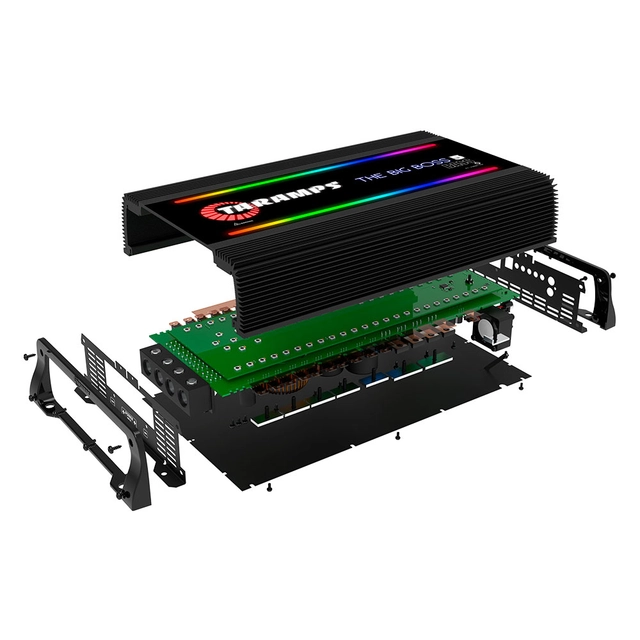 Taramps Bilforsterker 1x5000W 0,5~2ohm 0,5~2 ohm Sort utførelse / RGB 