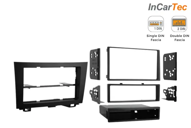 InCarTec Monteringskit 1-DIN/2-DIN Honda CR-V (2007 - 2012) 