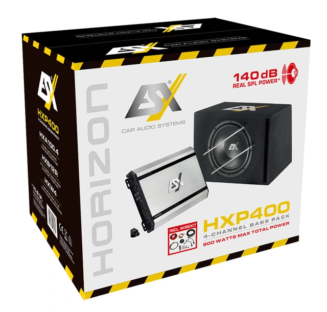 ESX HORIZON HXP400 4-kanals basspakke 
