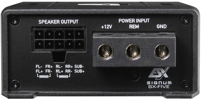 ESX SIGNUM SX-FIVE 5-kanals Digital klasse-D miniforsterker 