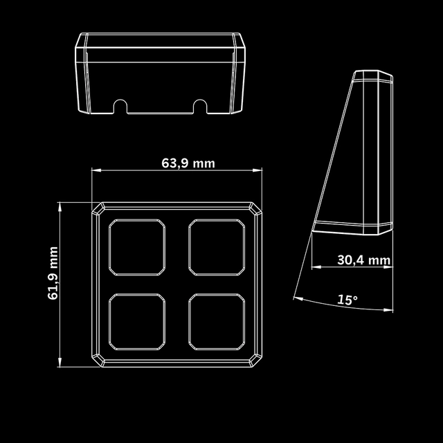 Strands SKYN1 PXP Force Button holder Holder for 2 stk 907802 