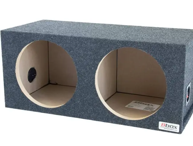Bbox 2x12" basskasse Lukket kasse, 2x33 liter, grå 