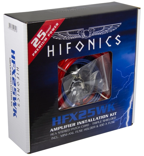 HiFonics Premium HFX25WK Kabelkit 25 mm², Kobberbelagt aluminium