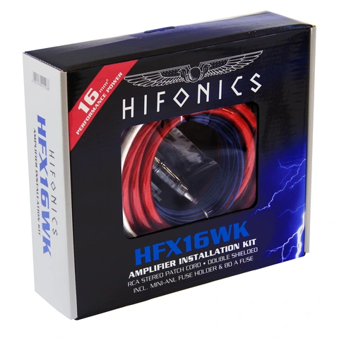 HiFonics Premium HFX16WK Kabelkit 16 mm², Kobberbelagt aluminium