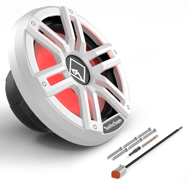 Rockford Fosgate Marine, M2 12" Hvit Marine 12", 400/1600W, 2 x 2ohm, LED-lys 