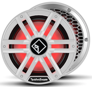 Rockford Fosgate Marine, M2 12" Hvit Marine 12", 400/1600W, 2 x 2ohm, LED-lys