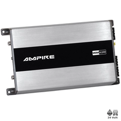 Ampire 4-kanals forsterker - 24V 4 x 70Watt @ 4 Ohm