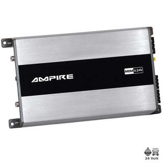 Ampire 4-kanals forsterker - 24V 4 x 70Watt @ 4 Ohm