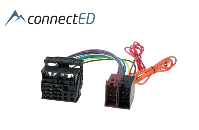 ConnectED ISO-adapter (motsatt!) Audi/Seat/Skoda/VW (m/Quadlock) 