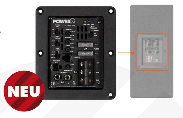 Forsterkermodul for kasser 1x460W 1x460W RMS i 4ohm, 