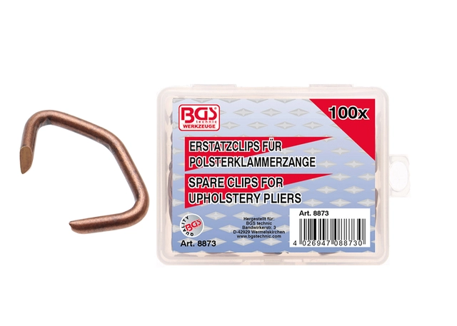 Ampire Setetrekk-klips (100 x) Til opptrekking/montering av setetrekk 