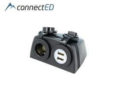 ConnectED Utenpåliggende 2xUSB/sig.tenn. Universal