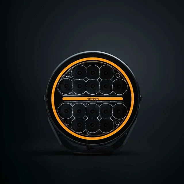 Strands SIBERIA XPA, 7" Amber LED ekstralys, 77 Watt, 5.710 Lumen 