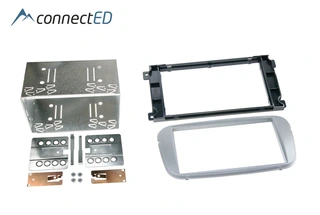 ConnectED Premium monteringsramme 2-DIN Ford - Oval - S&#248;lv