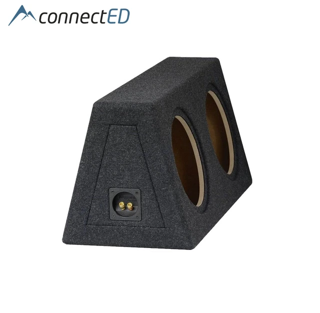 ConnectED 2 x 10" basskasse Lukket kasse, 2 x 20 liter, Sort 