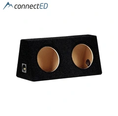 ConnectED 2 x 10&quot; basskasse Lukket kasse, 2 x 20 liter, Sort