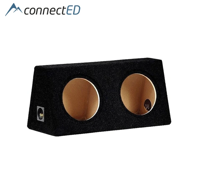 ConnectED 2 x 10" basskasse Lukket kasse, 2 x 20 liter, Sort 